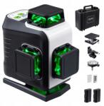 Firecore 16 vonalas 360 fokos 4D zöld lézeres szintező G60, 2 akkumulátorral (G60 with 2 Batteries)