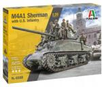 Italeri 6568 1/35 M4A1 Sherman amerikai gyalogsággal (6568)