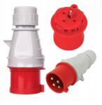 TAREL Egyenes Dugó Hordzható Szigetelt Csatlakozó 16A 400V 3P+F IP44 Tarel (104)