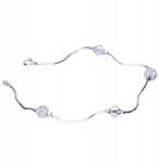 Lovrin Ezüst 925 karkötő cirkónia köves gömbökkel és divatos charmokkal, nőknek (Lovrin 52833)