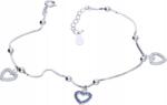 Lovrin Ezüst karkötő 925 szív és golyó motívummal, 2, 58g, modern divatos design (Lovrin 49677)