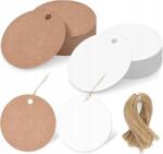  Hakacc akasztók 200 db, feliratozható, zsinórral, ajándékhoz, árcédula (HAKACC)