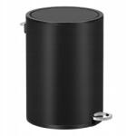 SONGMICS Kis szemetes kuka fürdőszobába, softclose fedéllel, fekete, kivehető tartállyal (LTB011B01)
