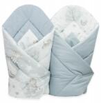 Ankras Bébi Tölcsér Pamut Kétoldalas Mintás! (SŁOŃ SZARY Rożek 80/80 DWUSTRONNY)