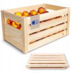 Creative Deco Fa láda, természetes, nagy doboz zöldségekhez, 46 x 29, 5 cm (X0028WRANB)