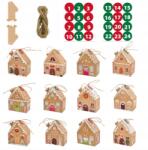  Kraft Karácsony Esti Ajándékdoboz Karácsonyi Kreatív Ház Európai Ajándékdoboz (Gingerbread Box House)