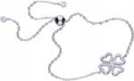 Lovrin Ezüst karkötő 925 négylevelű lóhere cirkónia kövekkel 2, 35g modern divatos design (Lovrin 51394)