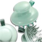 EdiBazzar Zöld szilikon fejbőrmasszírozó kefe hajmosáshoz és tisztításhoz (Szczotka do czyszczenia skóry głowy zielona)