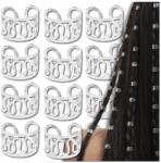 EdiBazzar Hajdísz kapcsok, ezüst gyöngyök rasztafonathoz, hajfonathoz, 40 db-os készlet (Ozdobne pierścienie do włosów koraliki ozdoba)