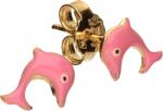 Lovrin Arany gyermek fülbevaló 585 rózsaszín delfinek 0, 77g divatos minta kislányoknak (Jubiler Lovrin)