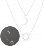  Ezüst Színű Női Nyaklánc, Orvosi Acél, Finom Dupla Lánc, 18K Aranyozott (SREBRNY Elegancki Naszyjnik Kolia Celebrytka)