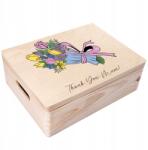 Creative Deco Gravírozott doboz ajándék születésnapra, névnapra, anyák napjára, emlékbe 40x30 (JANCDSD140CUSTOMNAMEDAYBOXFBM)