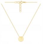 Lovrin Finom, 585-ös arany nyaklánc, kör alakú medállal, kivágott napocskával és görög mintával (61106798)