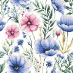 Coricamo Keresztszemes hímzés Hímző szett Ismételhető minta Virágok I (Z 10915)