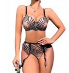  Erotikus fehérnemű szett Fifi, zebra mintás M-es méret