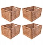 Creative Home 4 x Fonott kosár doboz tároló kosár fiók rendszerező 40x30 cm (X001ZMPK8R)