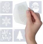 Allbag Karácsonyi Sablonok Műhóhoz, Többször Használható, 50 Darabos Minta Készlet (SZABLON003)