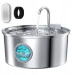  3, 2 literes (108 uncia) macska itatókút, rozsdamentes acél csappal (YXSC-3.2L)