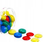  Hűtőmágnesek táblákhoz, kerek, vegyes színek, 30 mm, 50 darab (Bomevarica1254589)