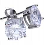 Lovrin Női ezüst fülbevaló 925-ös, 3 mm-es cirkónia kövekkel, kerek foglalatban, stekkeres (Lovrin)