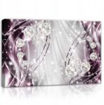 Wallarena Modern lila gyémánt kép a nappaliba, 60x40 cm (CAPP10404O4)