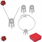  női ezüst ékszerszett 925-ös Szett Álomfogó ajándék Doboz (g231)