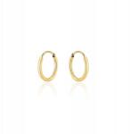 Lovrin Arany fülbevaló 585 karátos karika kreol négyzet keresztmetszetű apró a fülcimpa számára (lovrin87239)