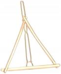EdiBazzar Arany színű háromszög alakú hajcsat, fém hajtű (Spinka do włosów złota trójkąt wsuwka)