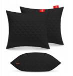 Softimi Antiallergén Párna 2X60X70 cm Steppelt Alvó Szett Fekete Lengyel (2-PILLOW-60X70-BLACK)