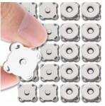  Mágneses gombok fém patentok gomb készlet kerek gombok 10 db (Guziki magnetyczne metalowe zatrzaski guzik)