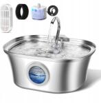  3, 2 literes hajó alakú rozsdamentes acél macska szökőkút kisállat ivó adagoló (MK-HDC-3.2L)