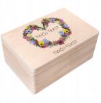 Creative Deco Fa ajándékdoboz születésnap névnap anyák napja gravírozás esküvő 30x20 (JANCDSD130BCUSTOMMDAYFLOWER1FBM)