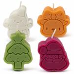 Allbag Karácsonyi Illatgyertya Szett 4 db Viasz Karácsonyi Gyertyák (ZEST-ŚWIEC001)