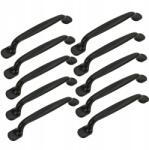 B&B 10 db Fekete bútorfogantyú 128 mm fém fogantyú szekrényhez fiókhoz (Z10 U104 L128 CZ)