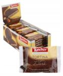 Loacker Ostya Loacker Tortina Triple Dark Keserű Csokoládés Ostya Szelet 21g