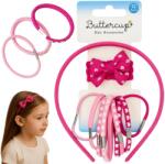  Kiegészítők Hajpántok Csatok Gumik Masnis Hajdíszek Lányoknak 12 db (zestaw ozdób do włosów)