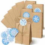 Allbag Papírzacskók Matricák Ajándékcsomagolás Édességek 10 db-os szett