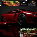  Színes Ppf Fólia Phoenix Protect - Autó Színváltoztató Fólia, Liquid Metal Red (Folyékony Fém Vörös) (Folia PPF Liquid Metal Red 152cmx100cm)