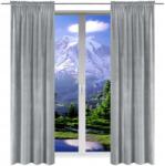 NOW-ART Velúr Függöny 140x220 hosszú, kész függöny bársonyból, nappaliba, ráncolóval (5903682210628)