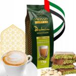 Swisso Cappuccino kávé dubaji csokoládé stílusban Swisso csokoládés-pisztáciás 1kg (4260623230925)