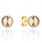 Lovrin Arany fülbevaló 585 1, 02g karika, gyémántcsiszolt, fehér arannyal (58716977)