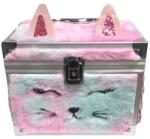  Szőrös ékszerdoboz Kozmetikai táska Sminkkészlet Rainbow Cica (3202941)