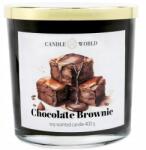  Candle World nagy szójaviasz illatgyertya 2 kanóccal Chocolate Brownie (Csokoládés brownie) 400 g (5904492170362)
