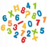 Dromader 1Mcz Mágnes készlet számok és szimbólumok formájában hűtőre, 26 darabos (2691)