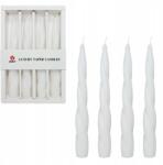  Spirális Kúpos Gyertyák Illatmentes Dekorációs Fehér 19 cm 4 db (B0C9M83H6W)