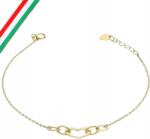 Lovrin Arany karkötő 585 finom három szívvel láncon ajándékba 14kt (LOVRIN)