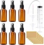 Rymall 6 darabos üveg spray palack szett 10 ml-es utazó kiszerelésben, tartozékokkal (B0CM3LYT78)