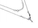 Lovrin 925-ös ezüst nyaklánc szárnyakkal és csillaggal, divatos medállal ajándék ötlet (Lovrin 64107)