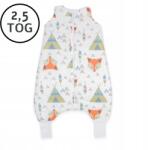 Ankras Hálózsák lábszárvédővel 92-104 M Egész éves Mintás! (Śpiworek z nogawkami M 86-104 FOX BEŻOWY)