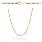 Lovrin Arany nyaklánc 585 dupla ovális rolo 50 cm 2.2g divatos design 14k (60023905)